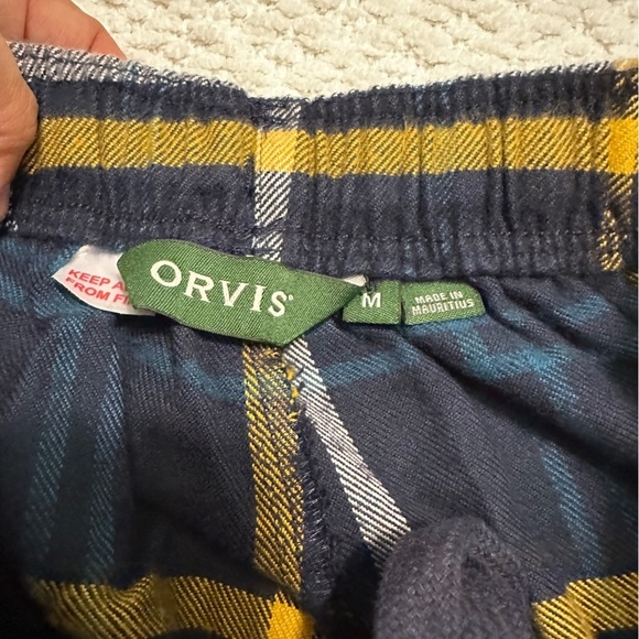 Orvis Perfect Flannel Pajama Bottoms Men’s Size M - Picture 6 of 10